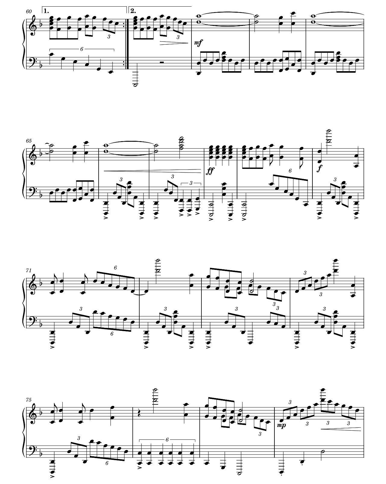 River sheet music 4