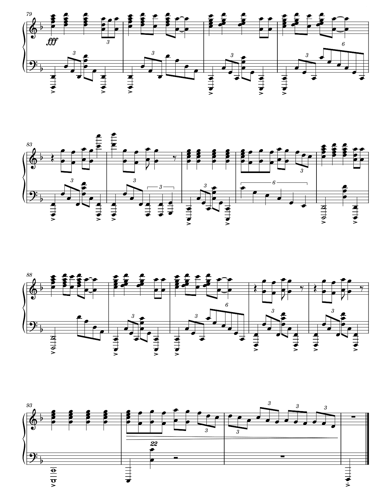 River sheet music 5