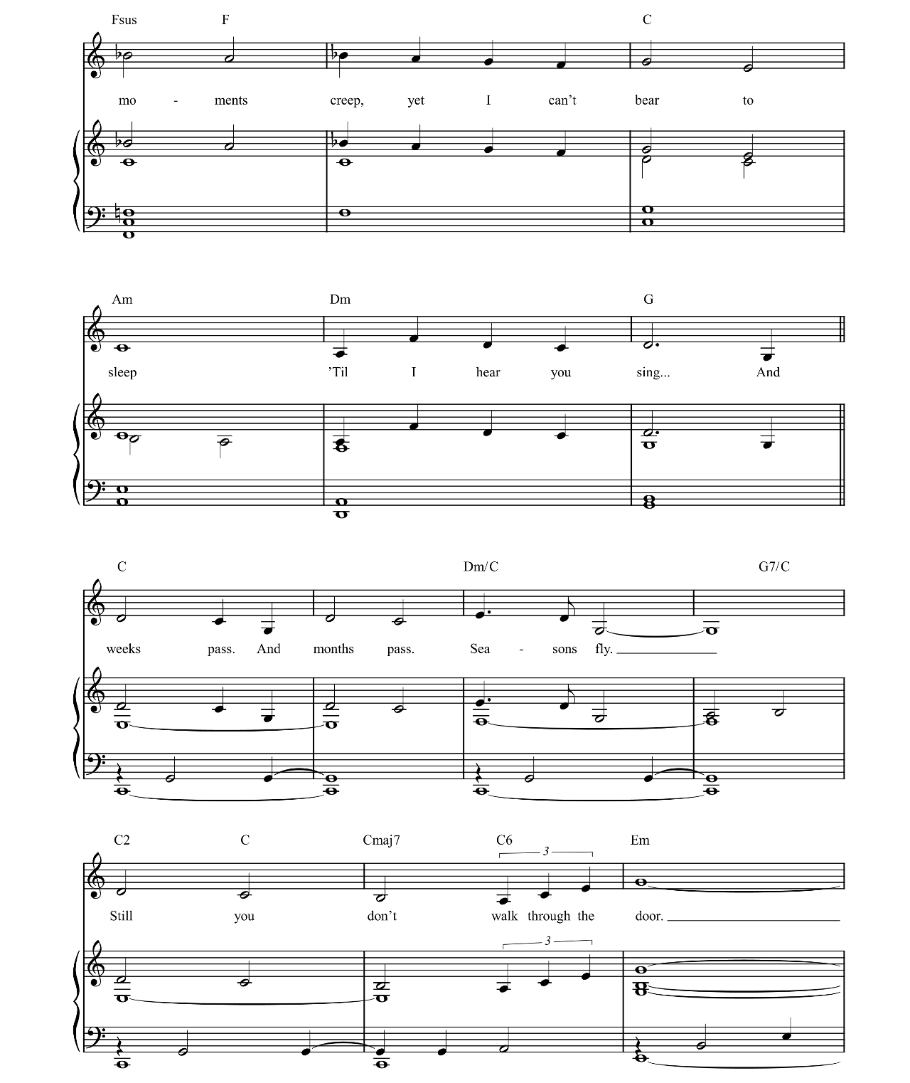 Til I Hear You Sing (from Love Never Dies) sheet music 2