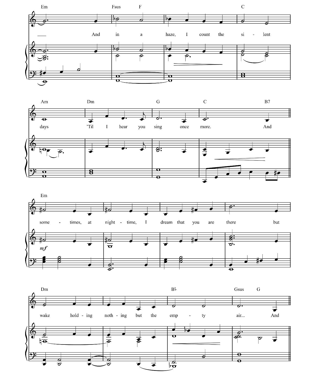 Til I Hear You Sing (from Love Never Dies) sheet music 3