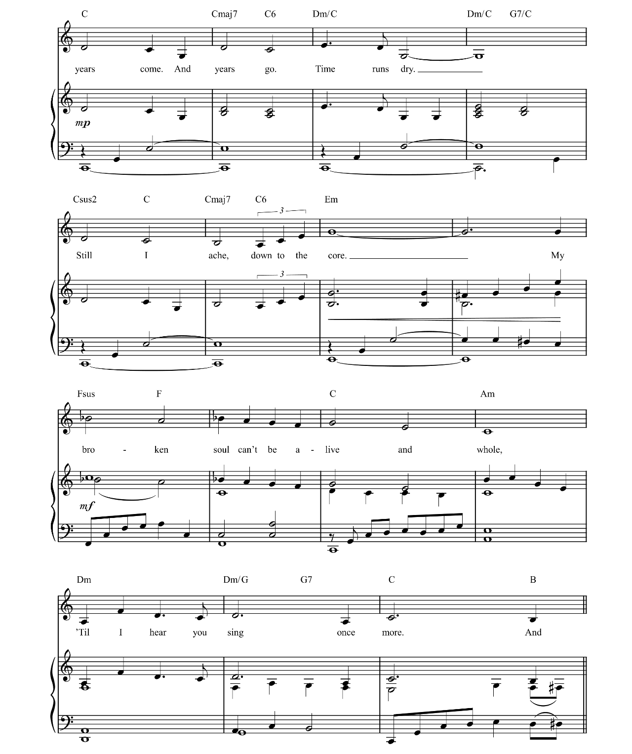 Til I Hear You Sing (from Love Never Dies) sheet music 4