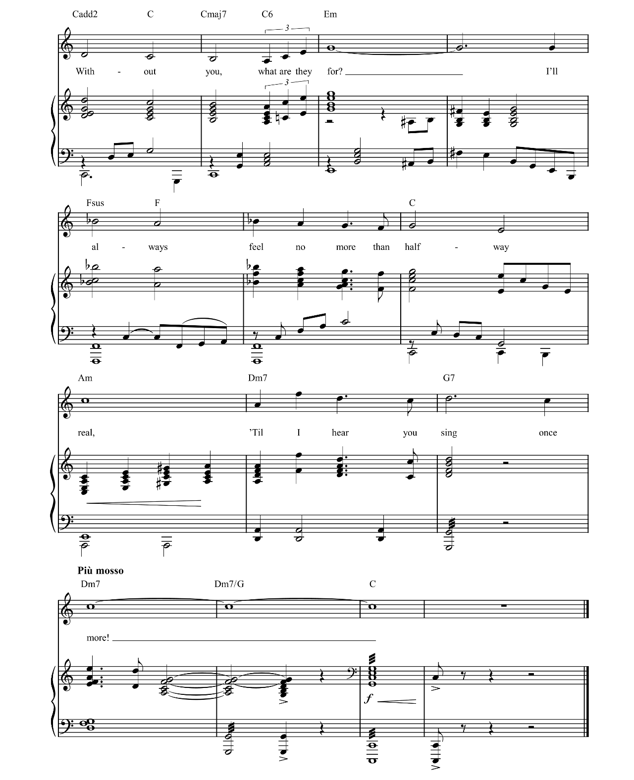 Til I Hear You Sing (from Love Never Dies) sheet music 6