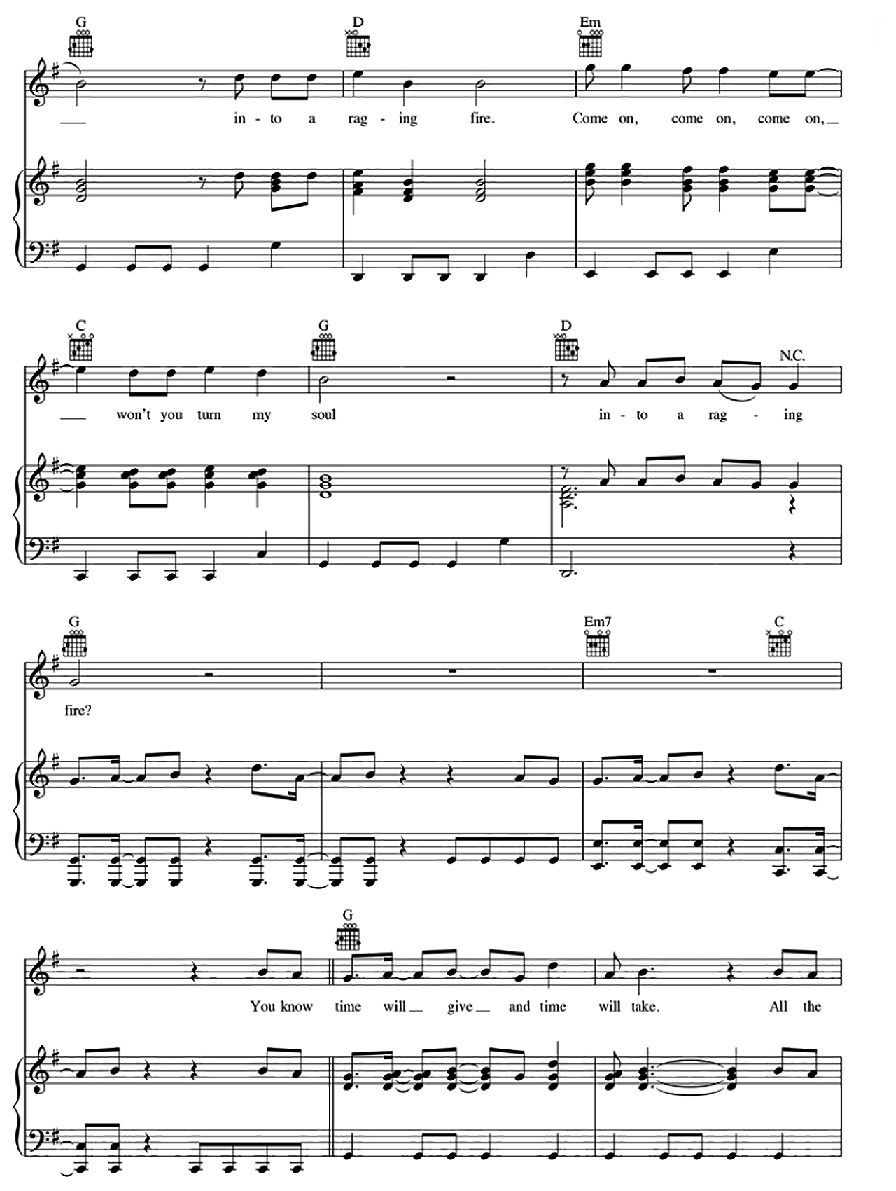 Raging Fire sheet music 4