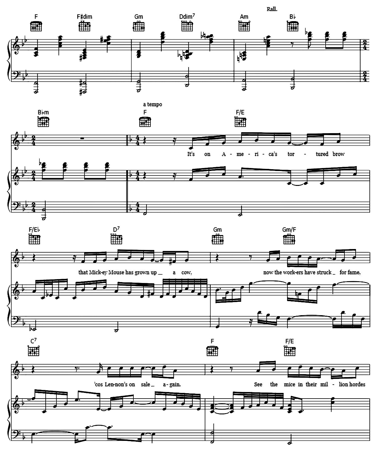 Life On Mars sheet music 4