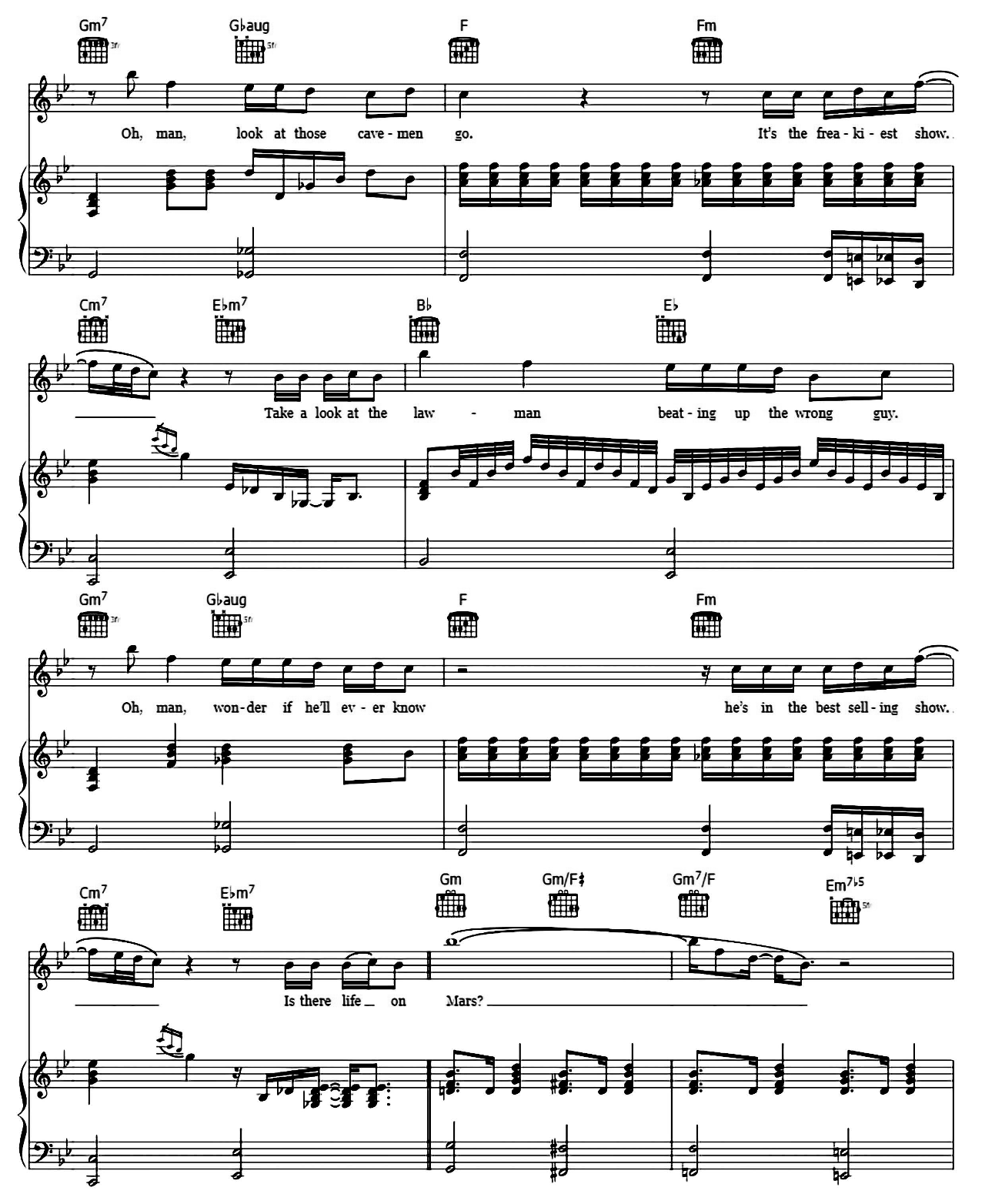 Life On Mars sheet music 6