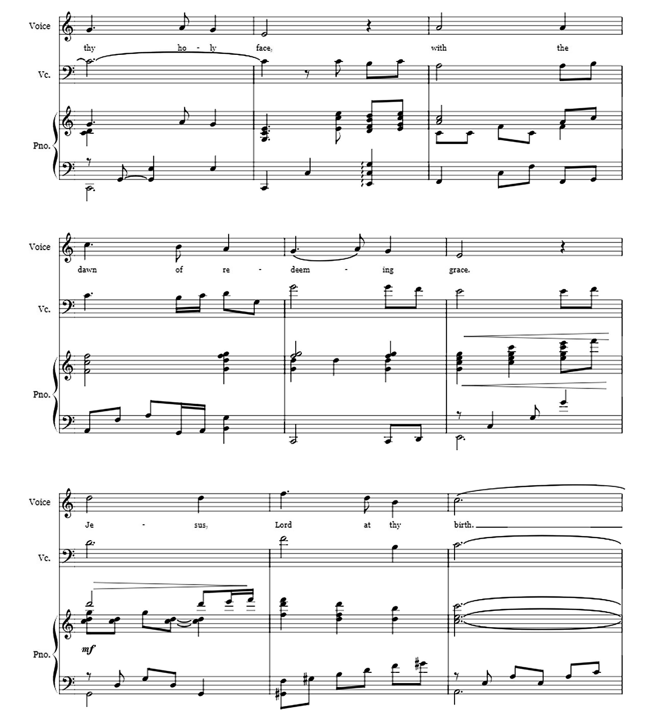 Silent Night sheet music 4