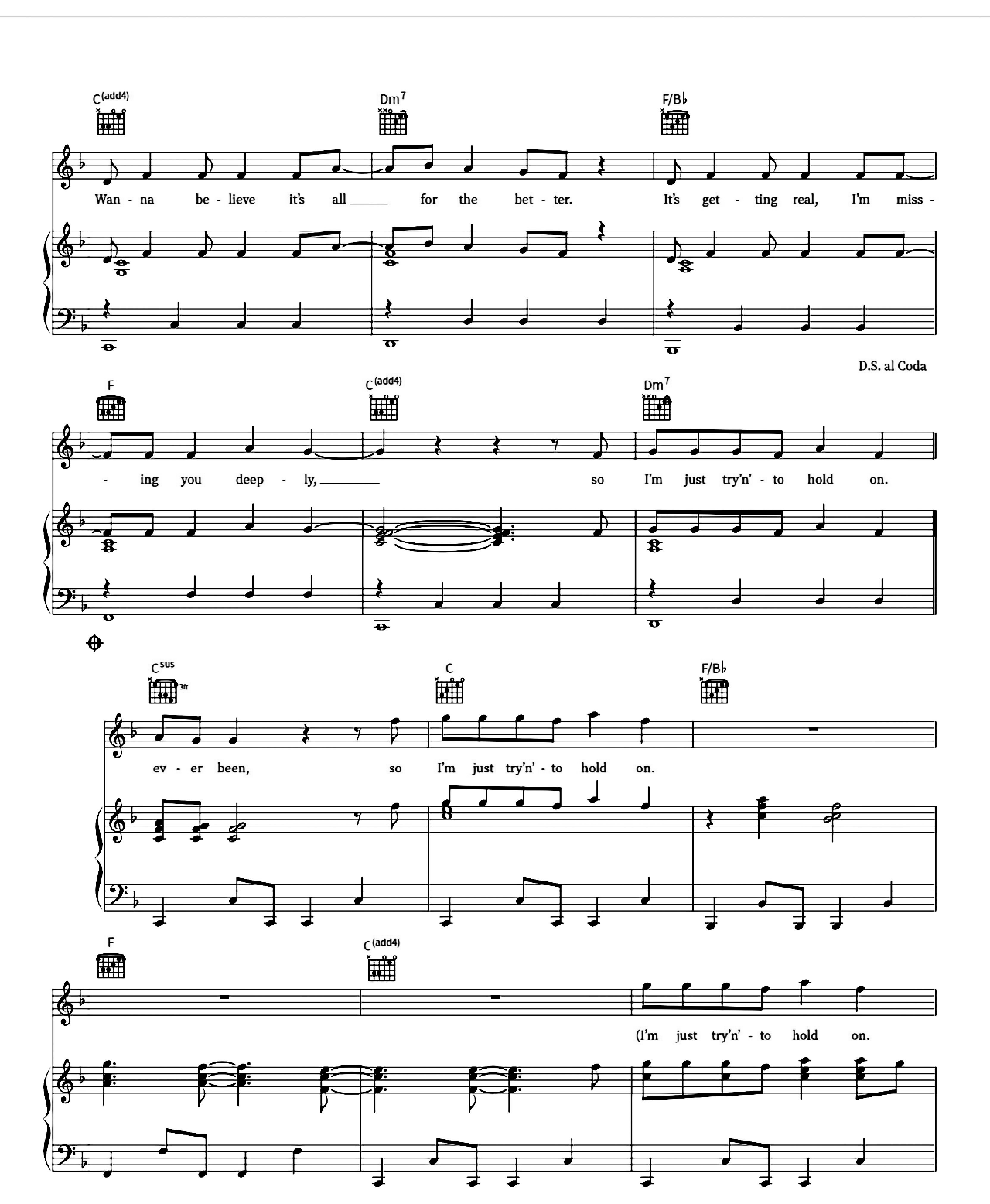 When You're Gone sheet music 6