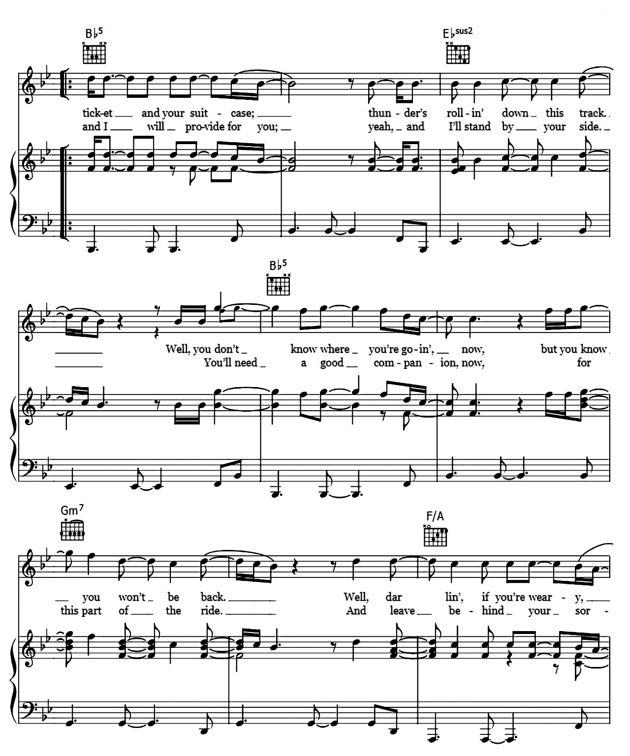 Land Of Hope And Dreams sheet music 2