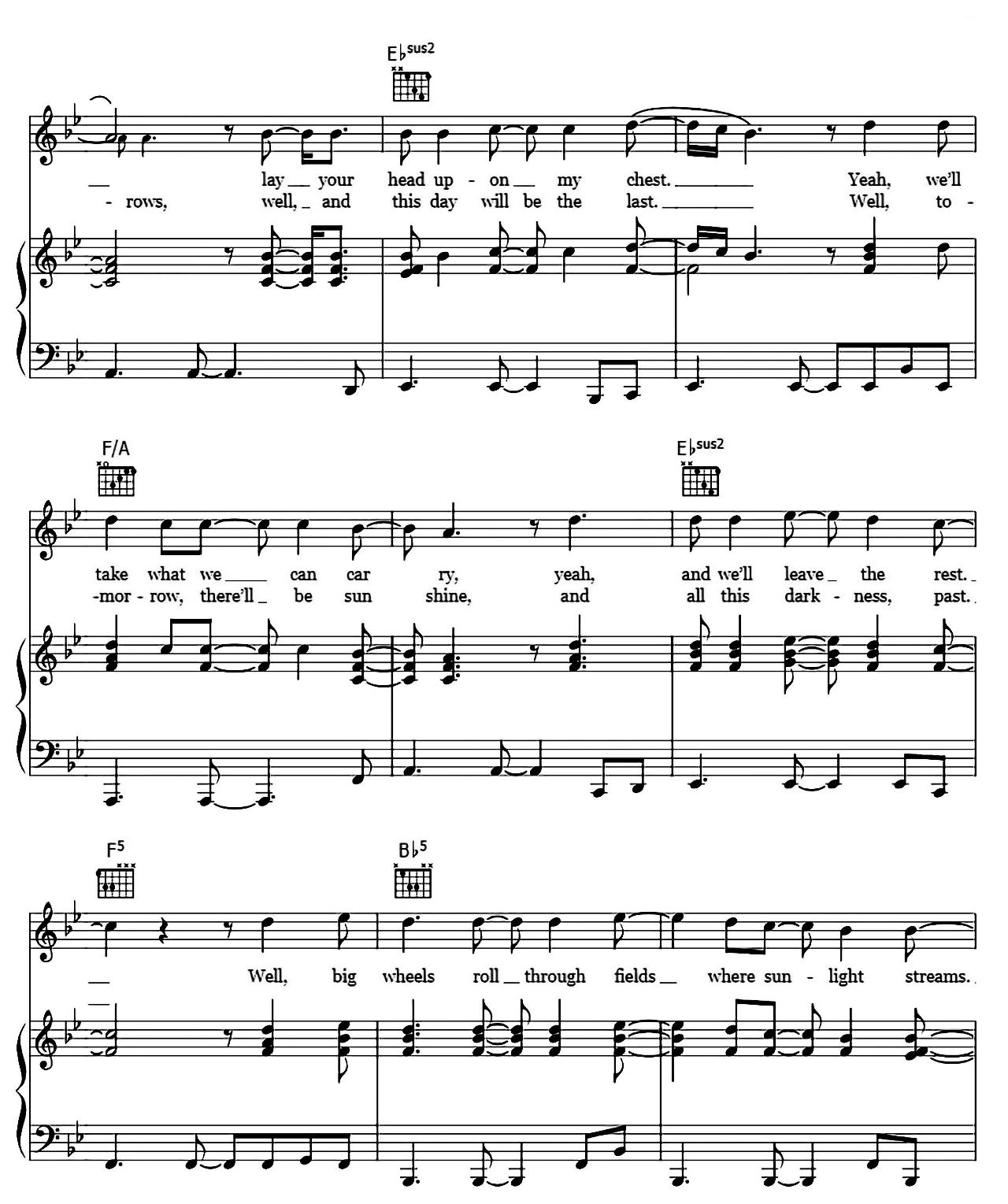 Land Of Hope And Dreams sheet music 3