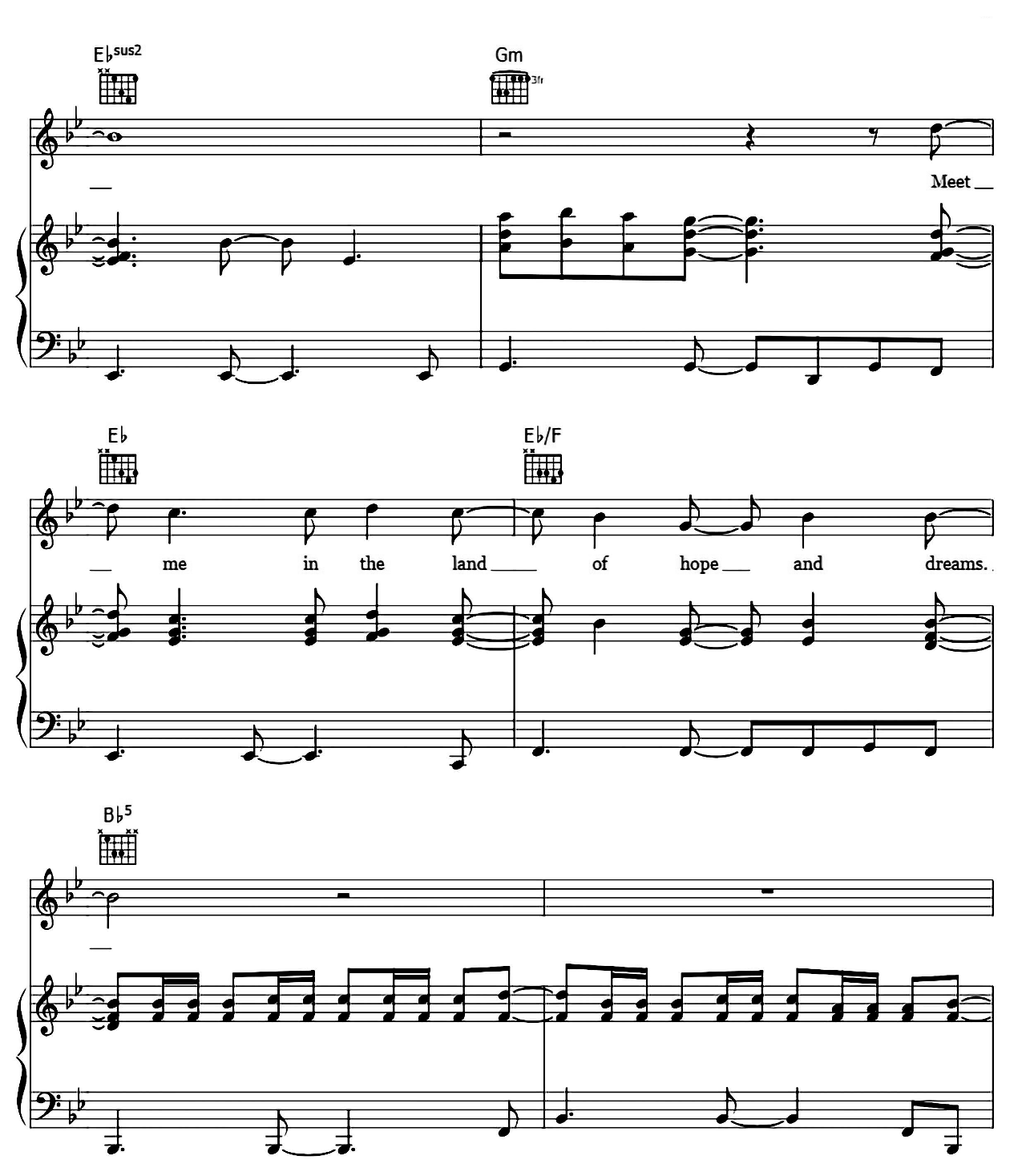 Land Of Hope And Dreams sheet music 4