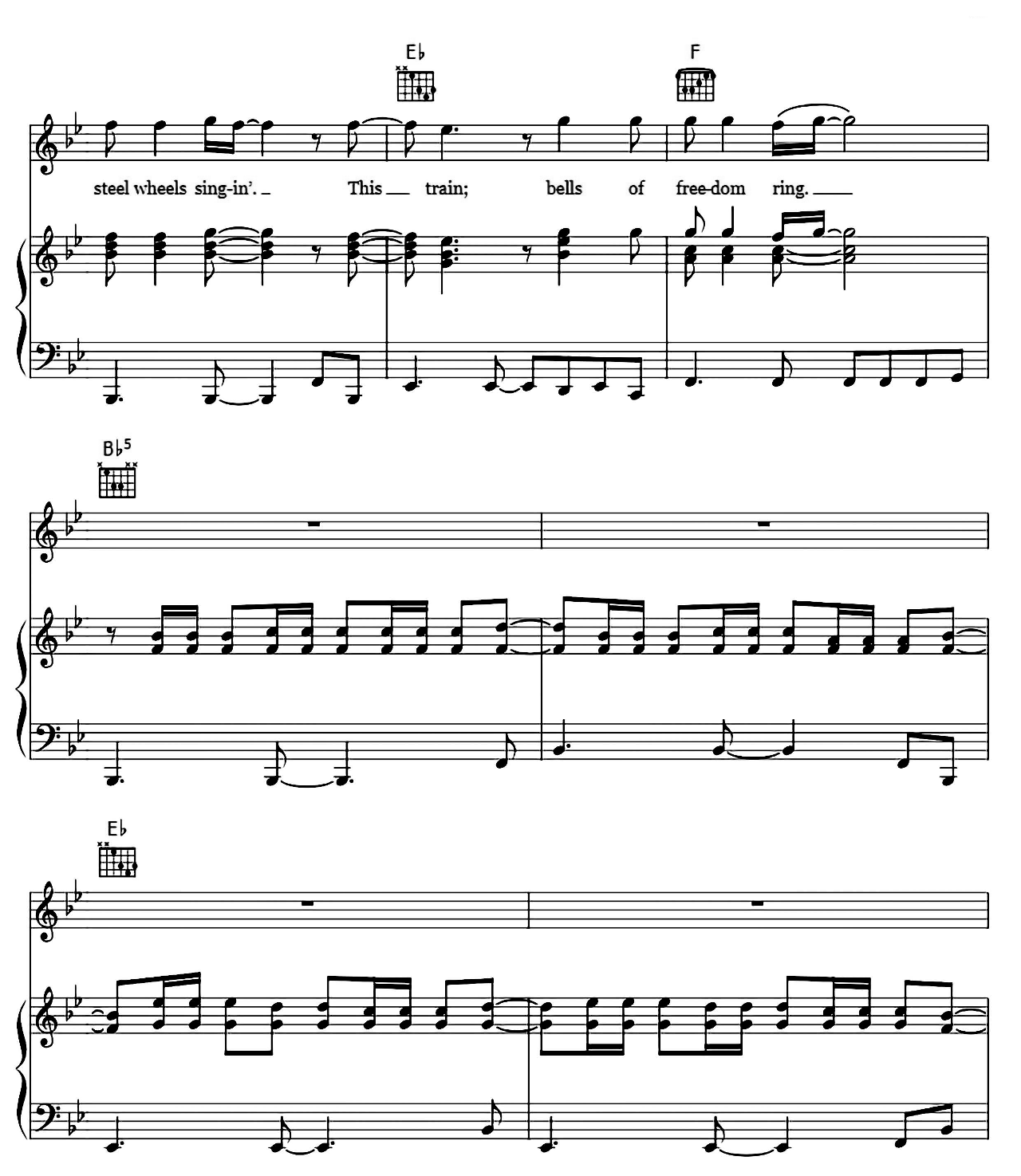 Land Of Hope And Dreams sheet music 13