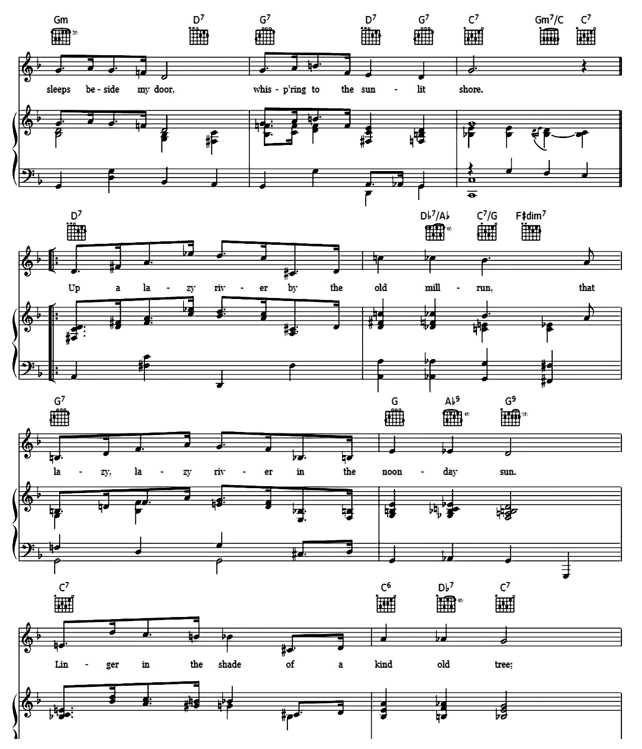 Lazy River sheet music 2