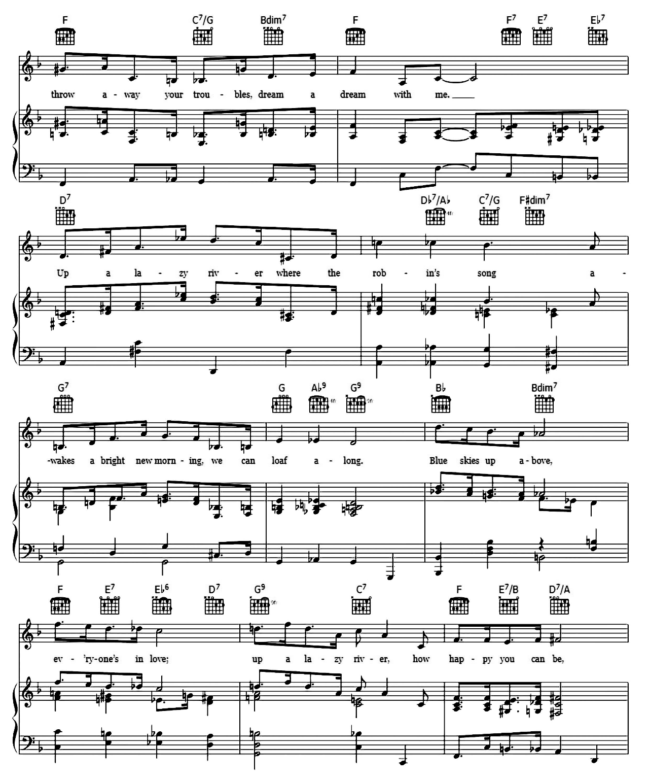 Lazy River sheet music 3