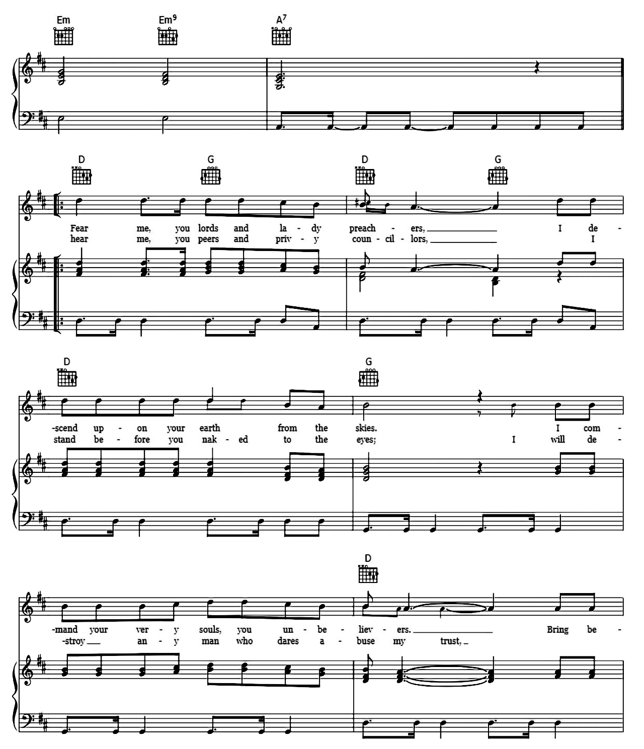 Seven Seas Of Rhye sheet music 2