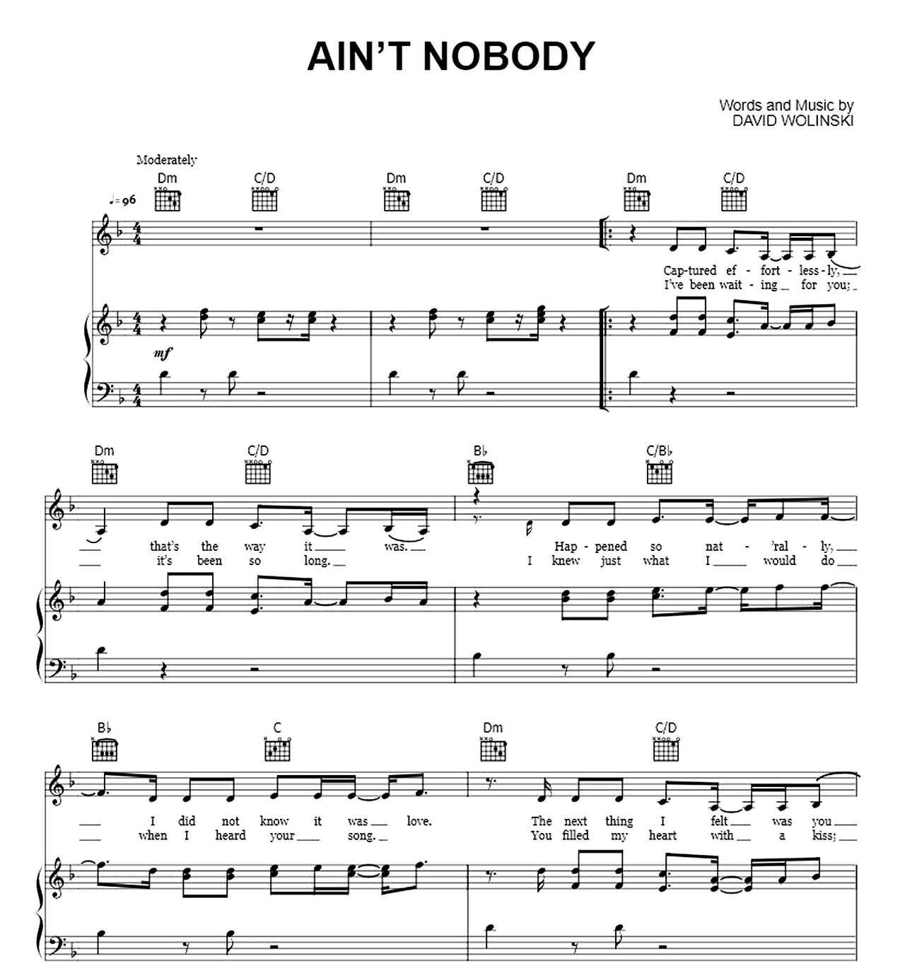 Ain't Nobody sheet music