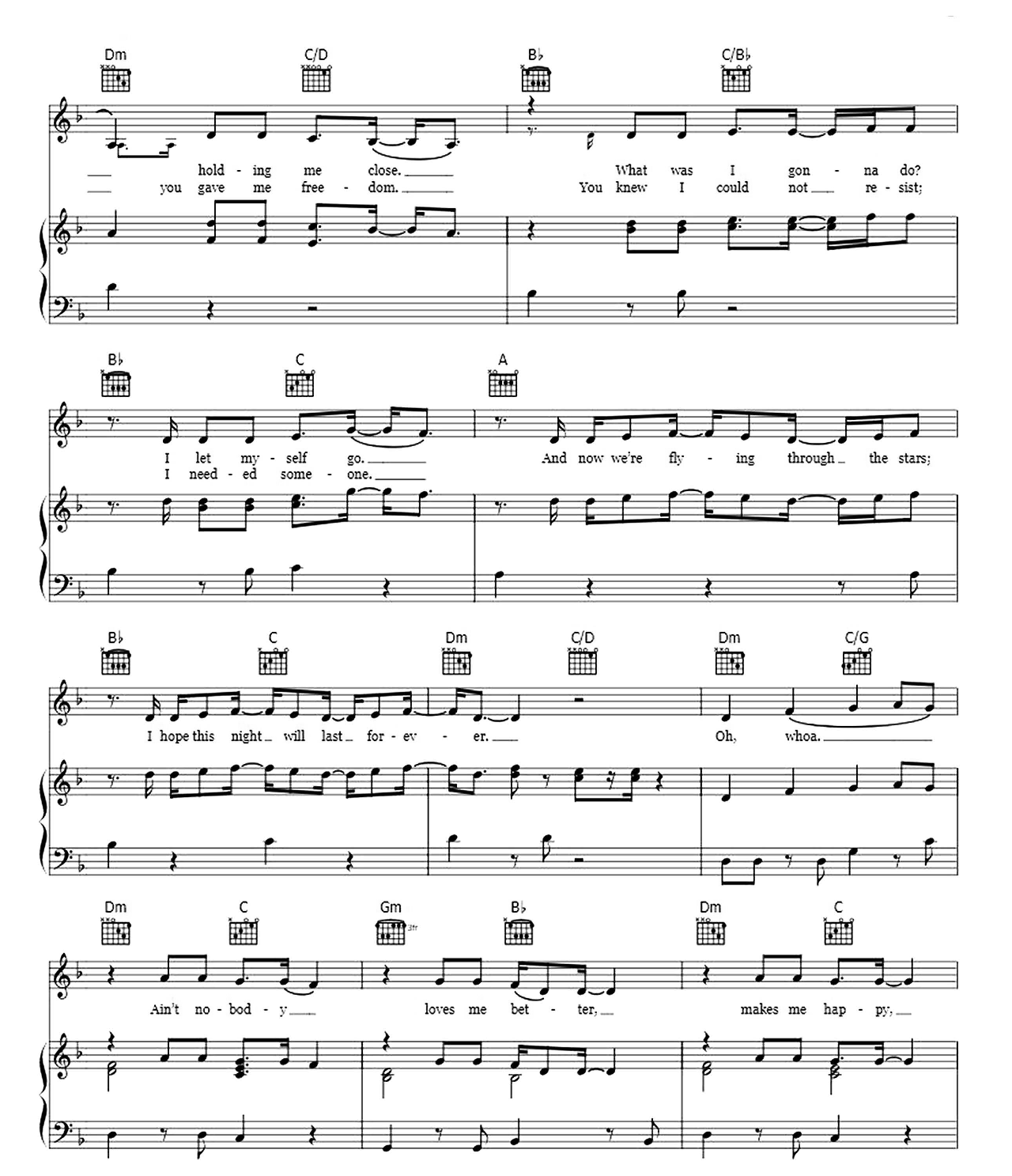 Ain't Nobody sheet music 2