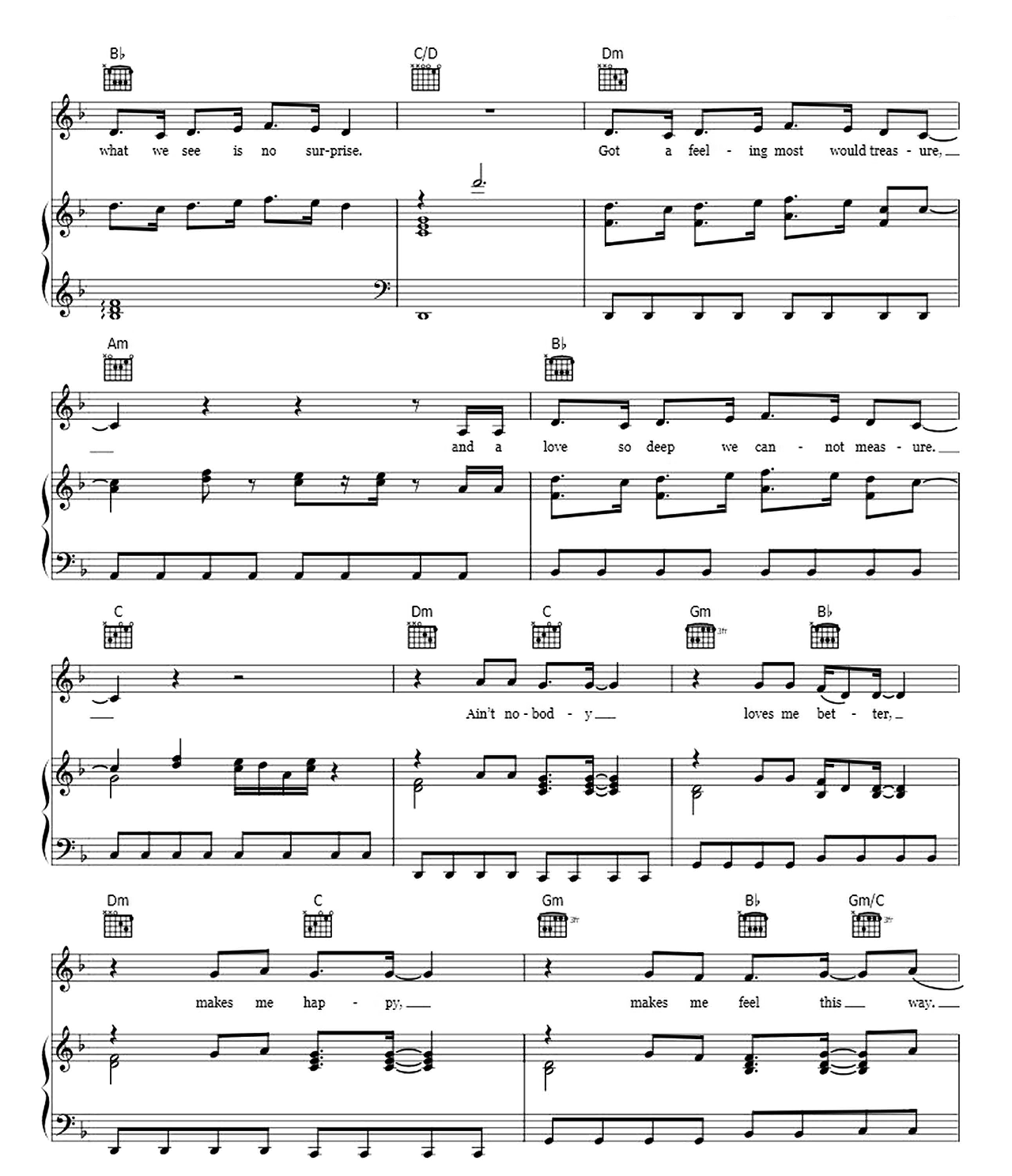 Ain't Nobody sheet music 6