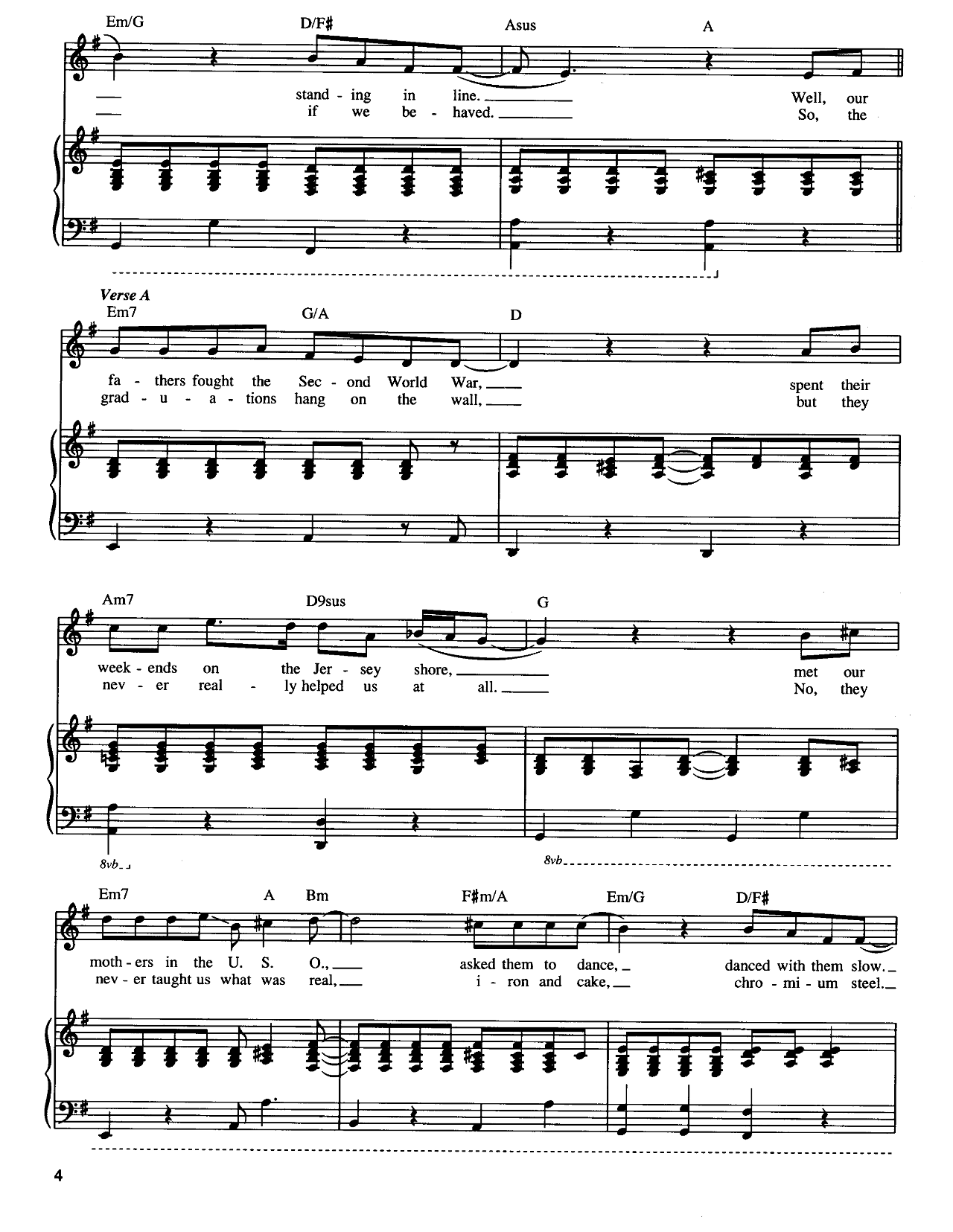 Allentown sheet music 2