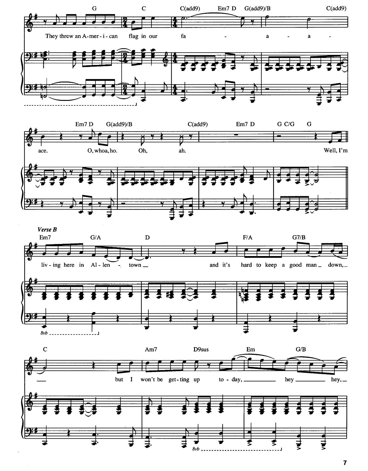 Allentown sheet music 5