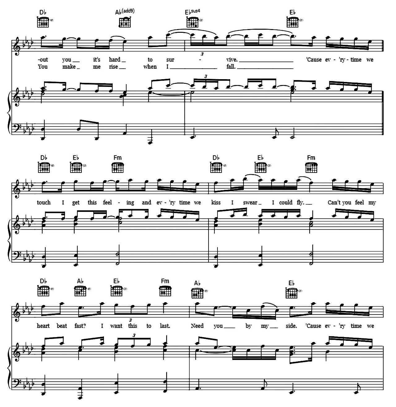 Everytime We Touch sheet music 3