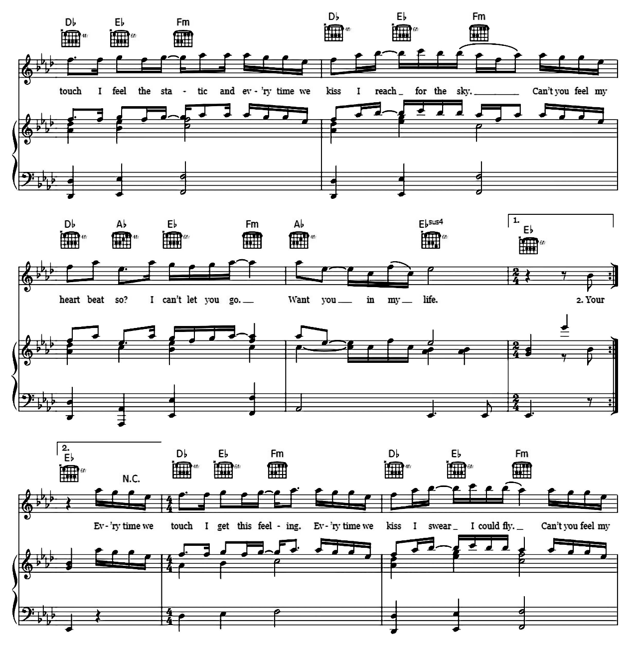 Everytime We Touch sheet music 4