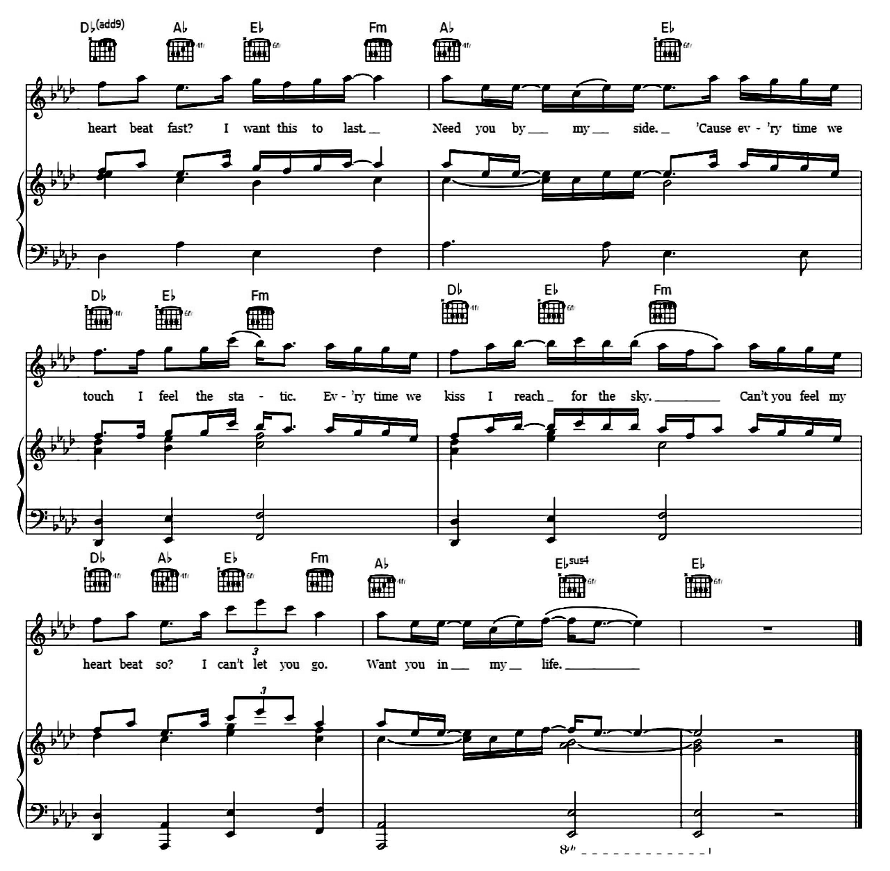 Everytime We Touch sheet music 5