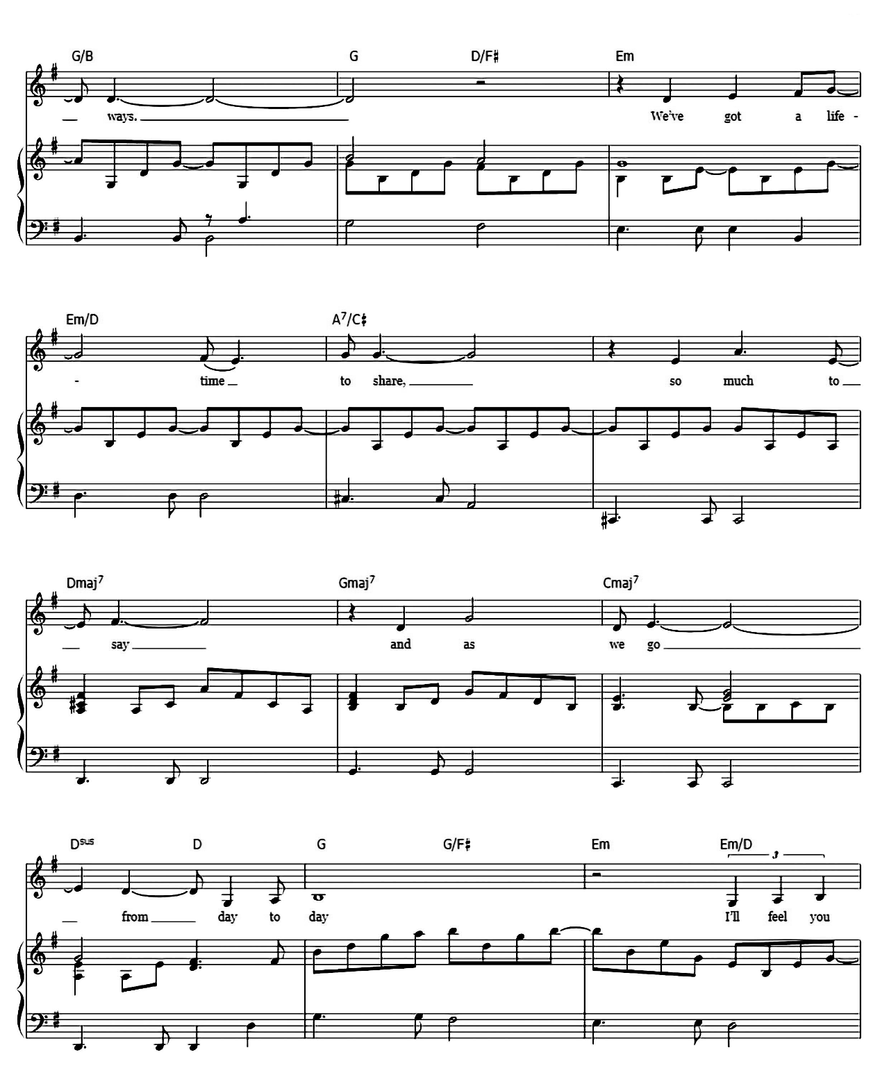 For All We Know sheet music 2