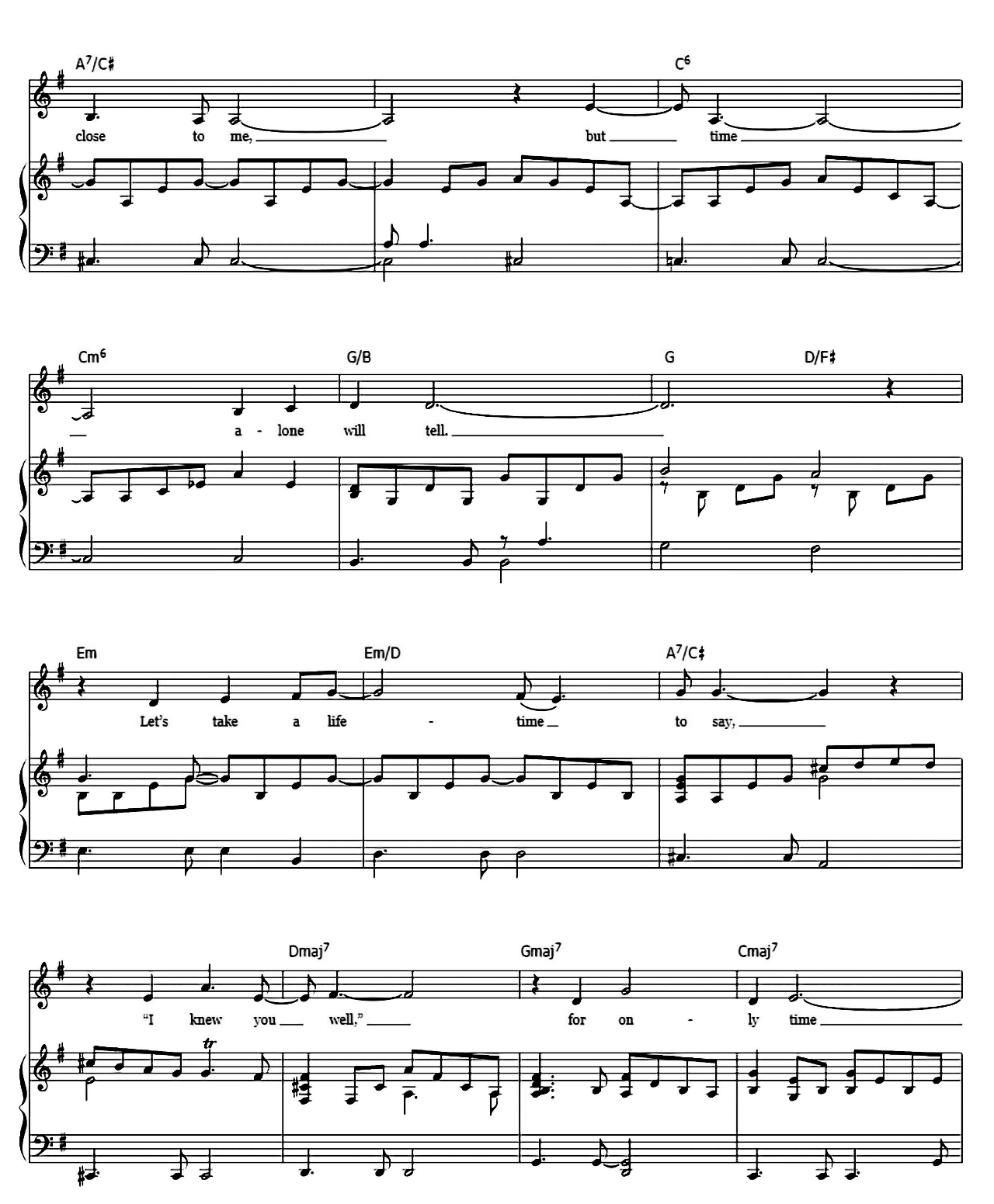 For All We Know sheet music 3