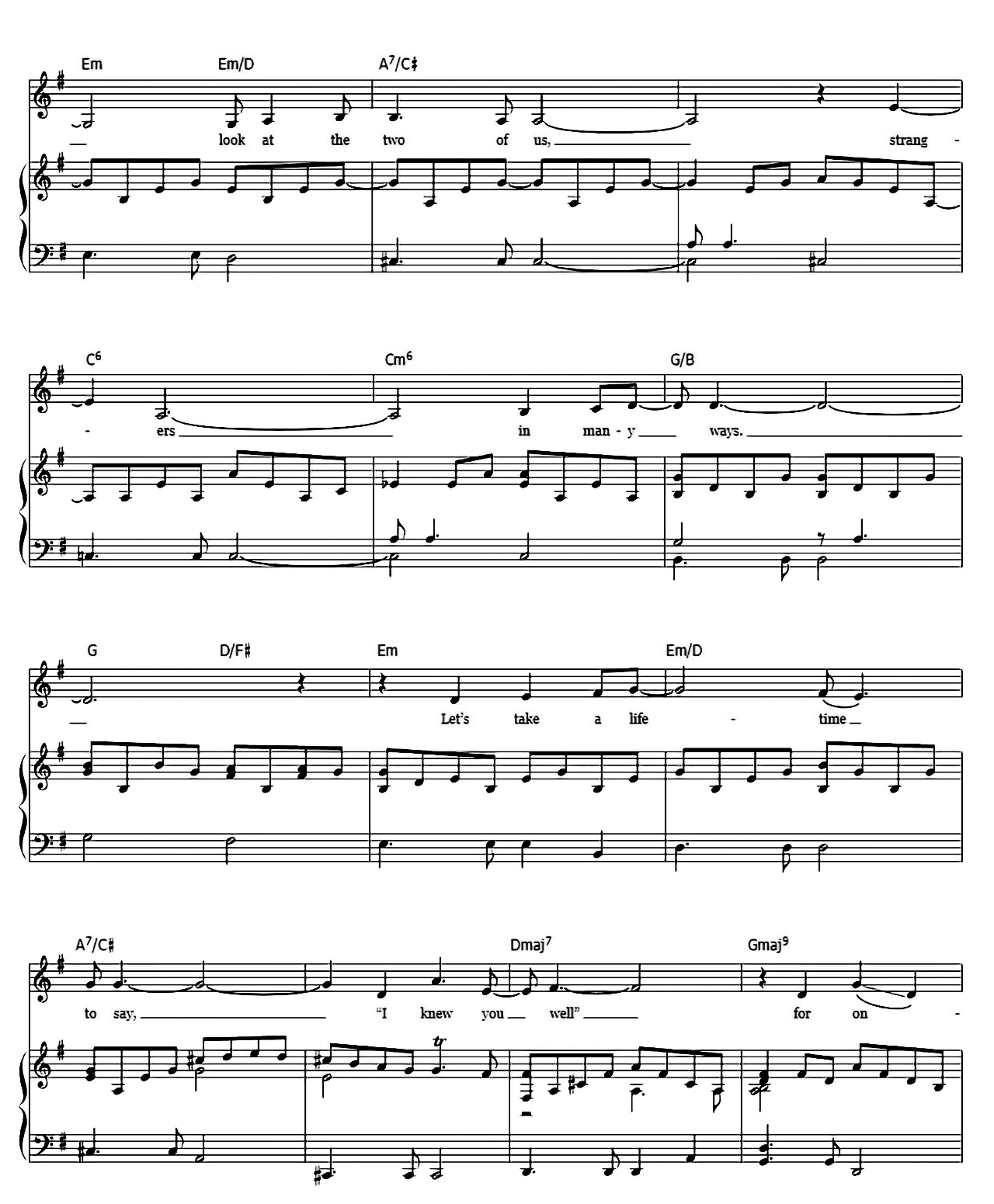 For All We Know sheet music 5