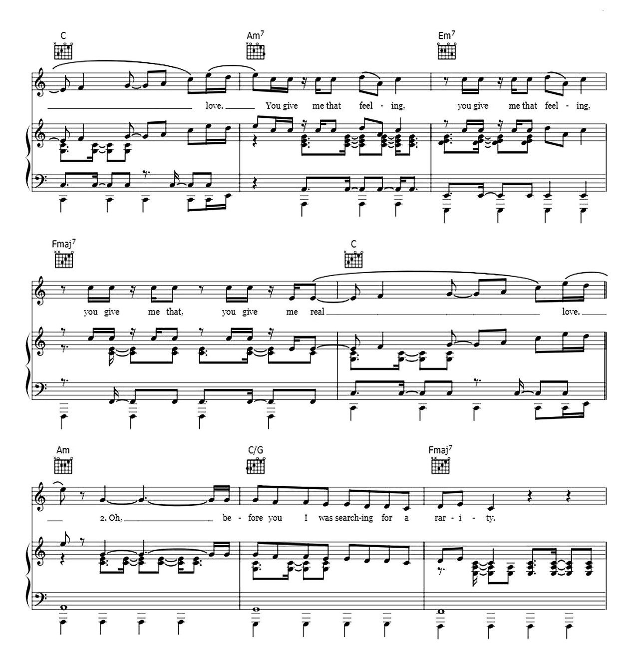 Real Love sheet music 4
