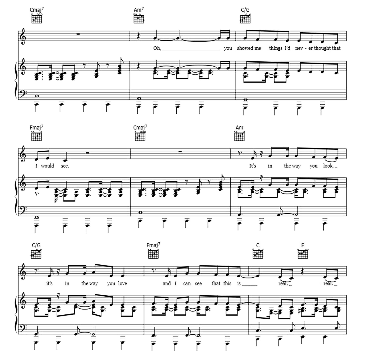Real Love sheet music 5