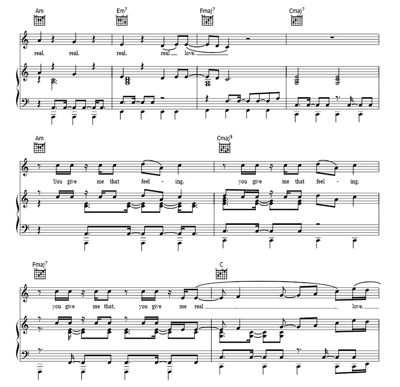 Real Love sheet music 7
