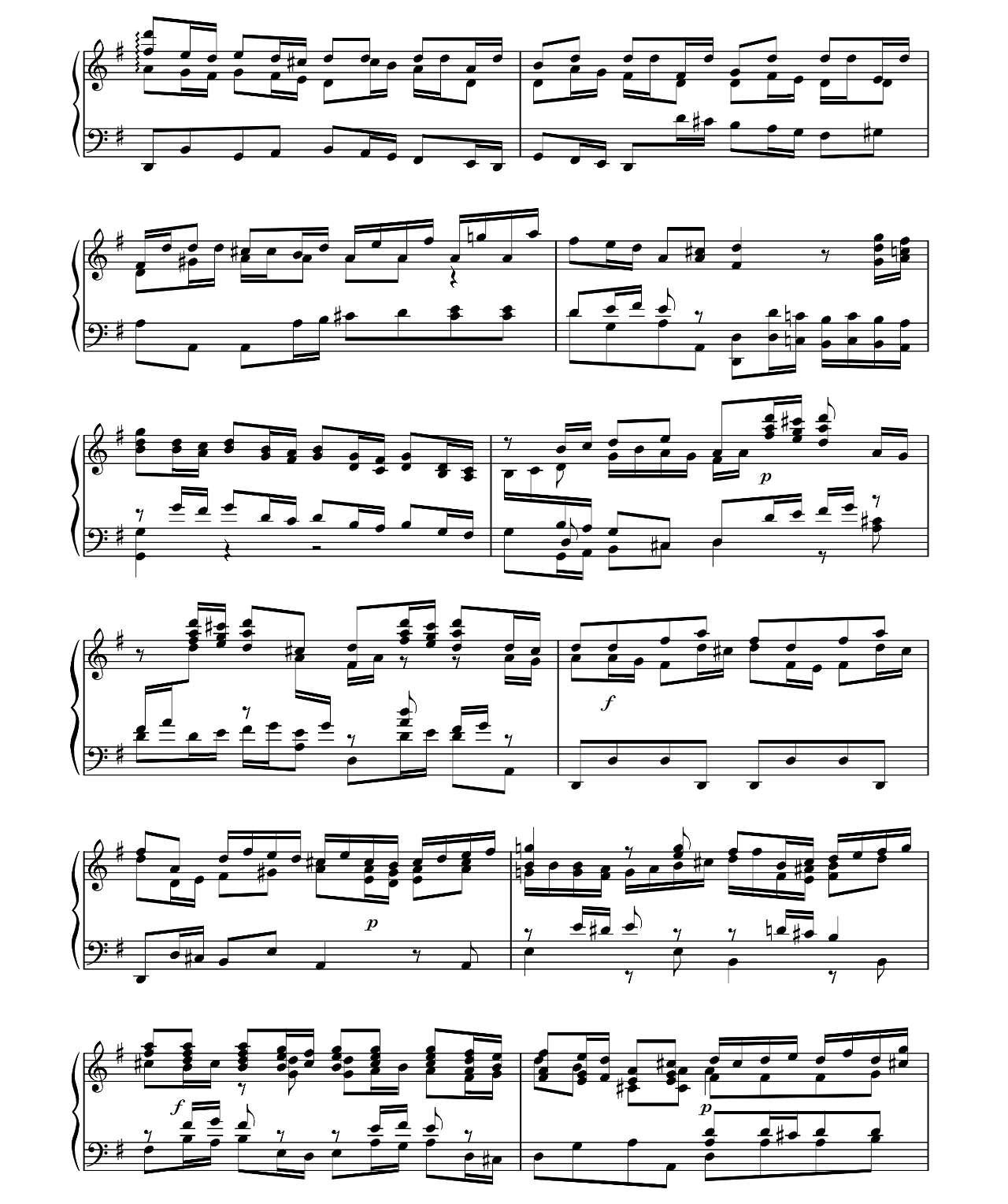 Brandenburg Concerto No 3 BWV 1048 sheet music 2