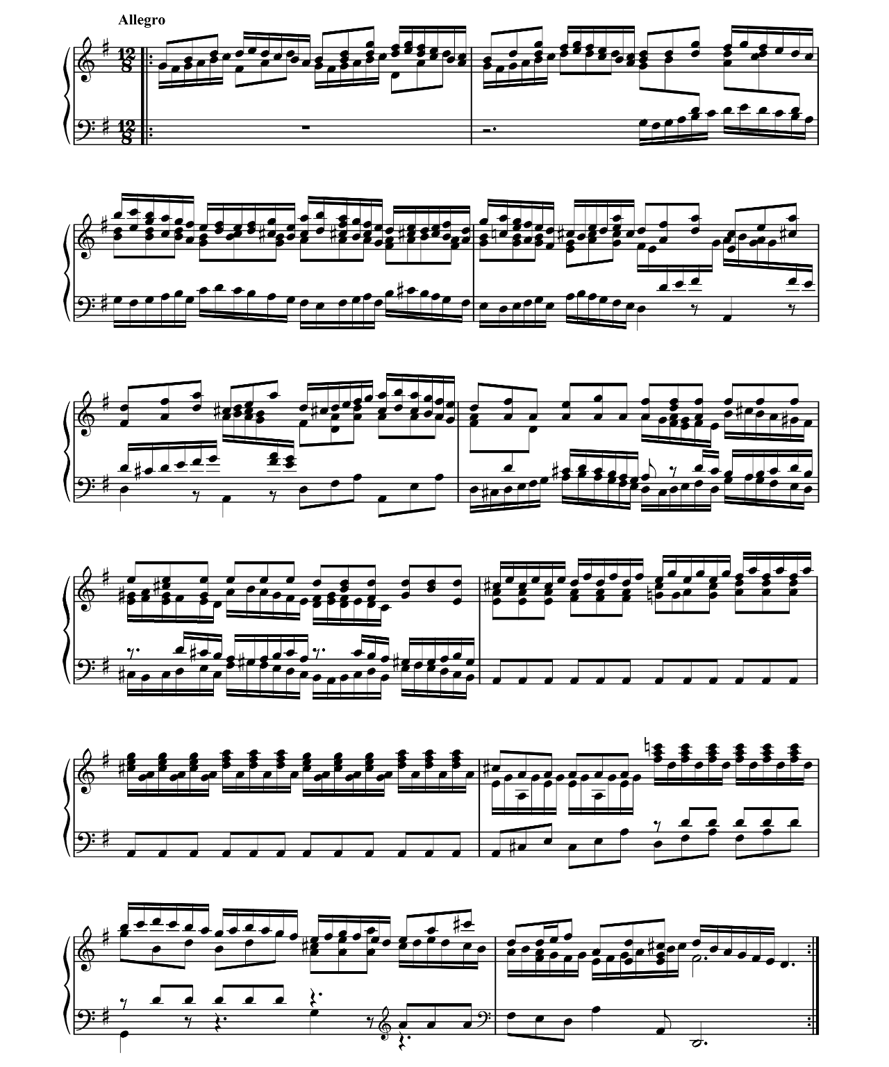 Brandenburg Concerto No 3 BWV 1048 sheet music 12
