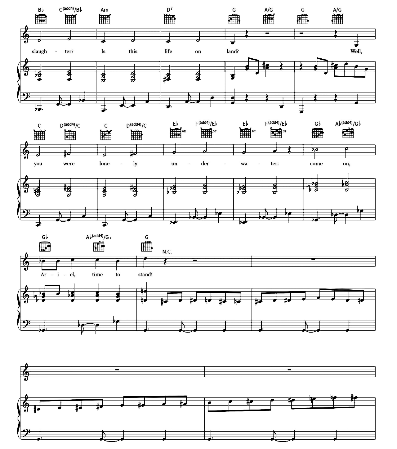 For The First Time sheet music 5