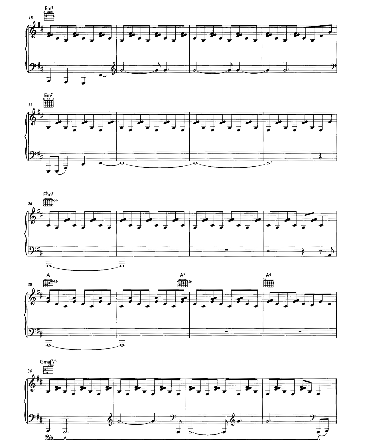 Weird Fishes Arpeggi sheet music 2