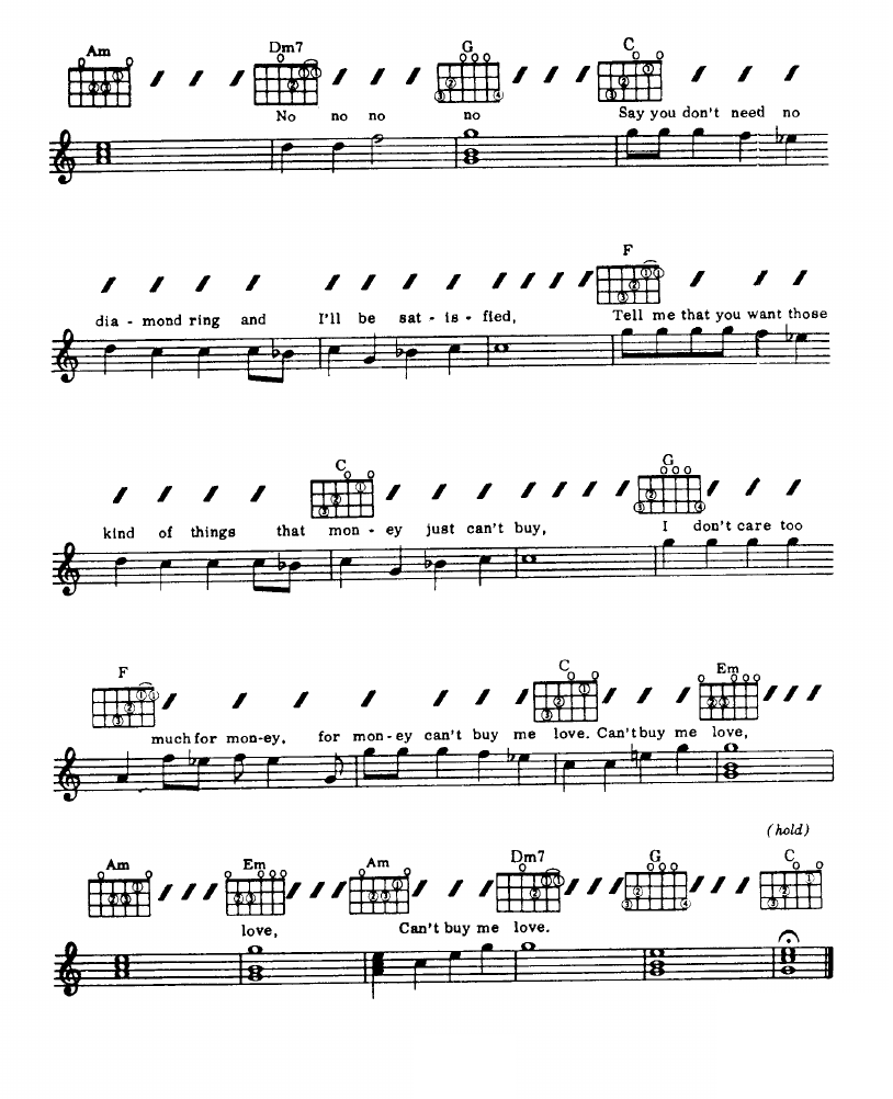 Can't Buy Me Love sheet music 2