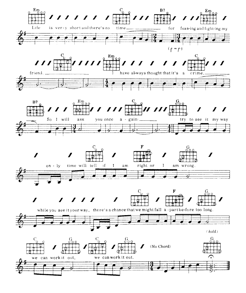We Can Work It Out sheet music 2