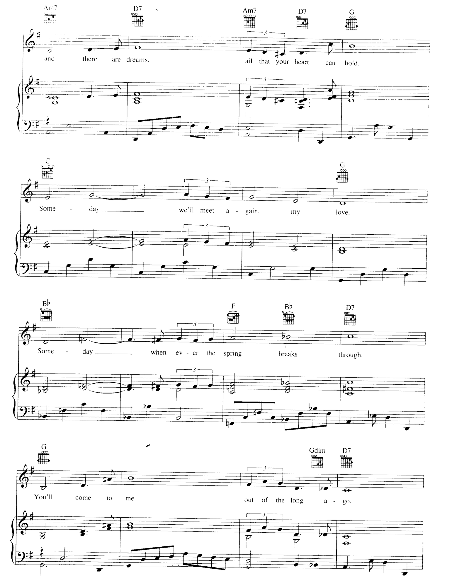 Somewhere, My Love sheet music 2