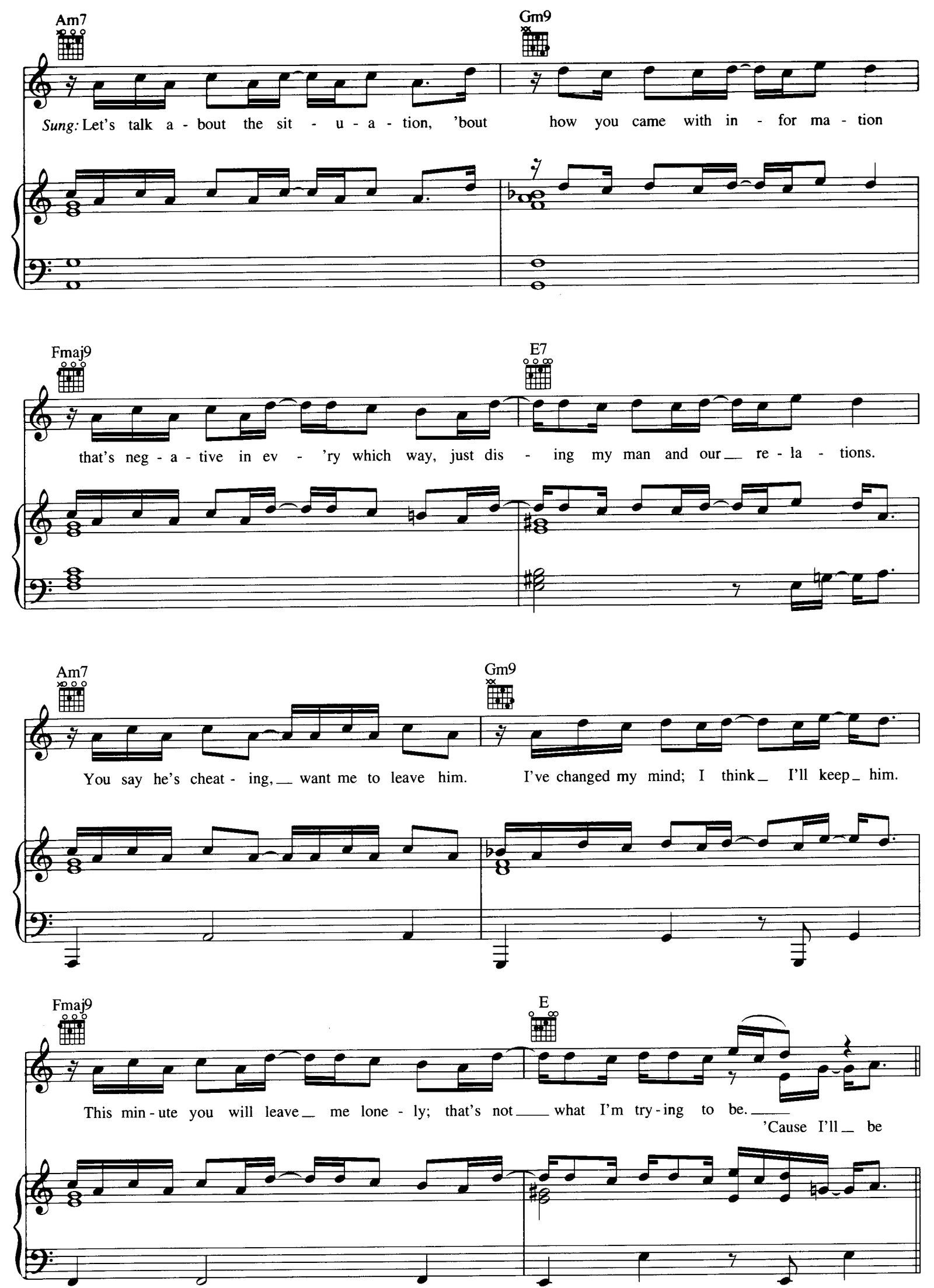 Jane Doe sheet music 2