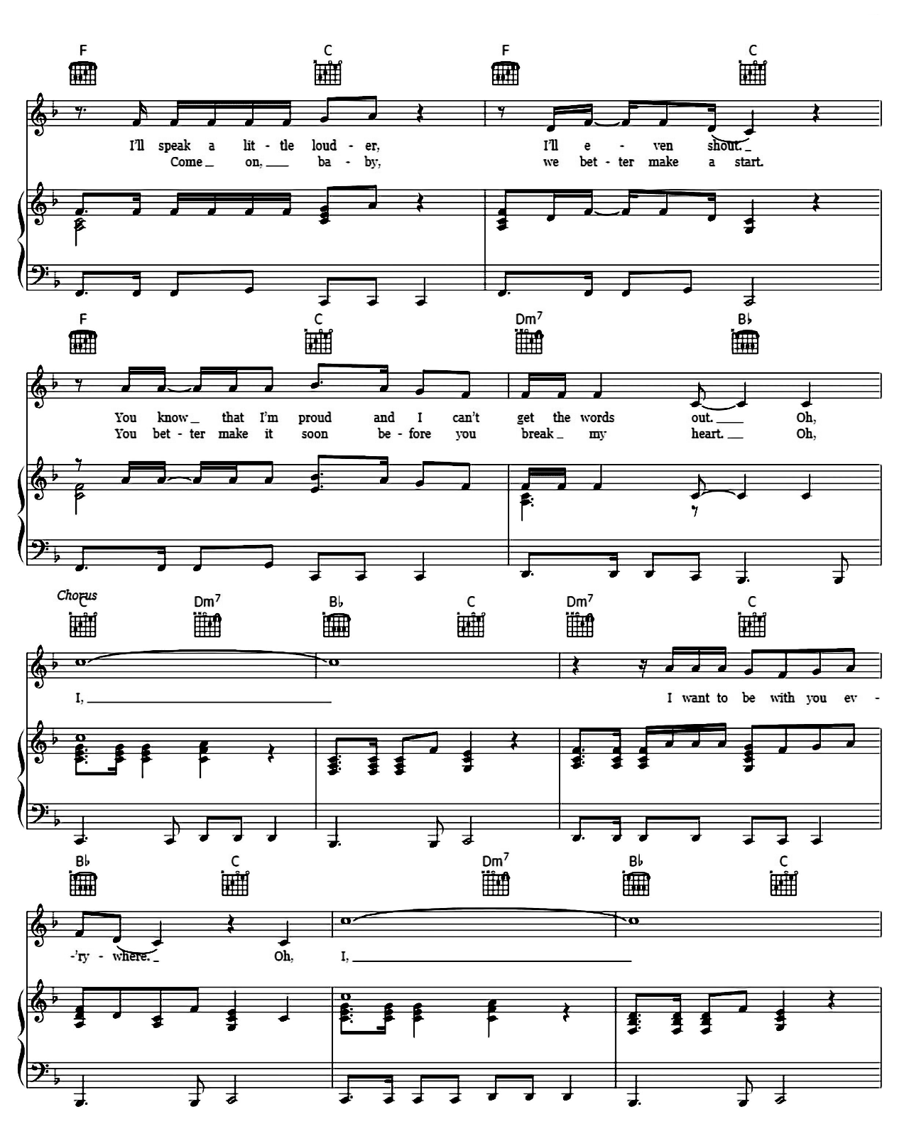 Everywhere sheet music 2