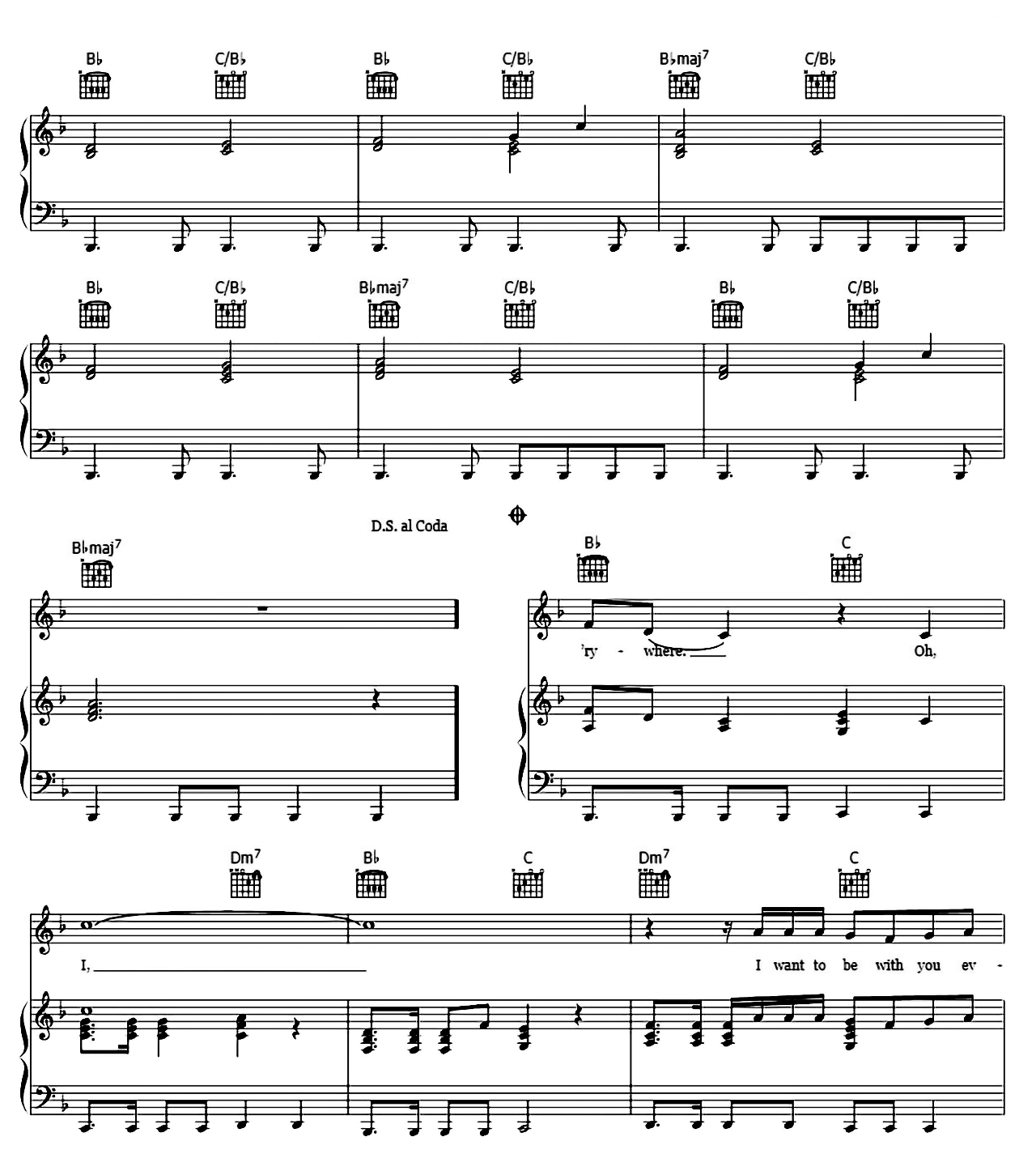 Everywhere sheet music 4