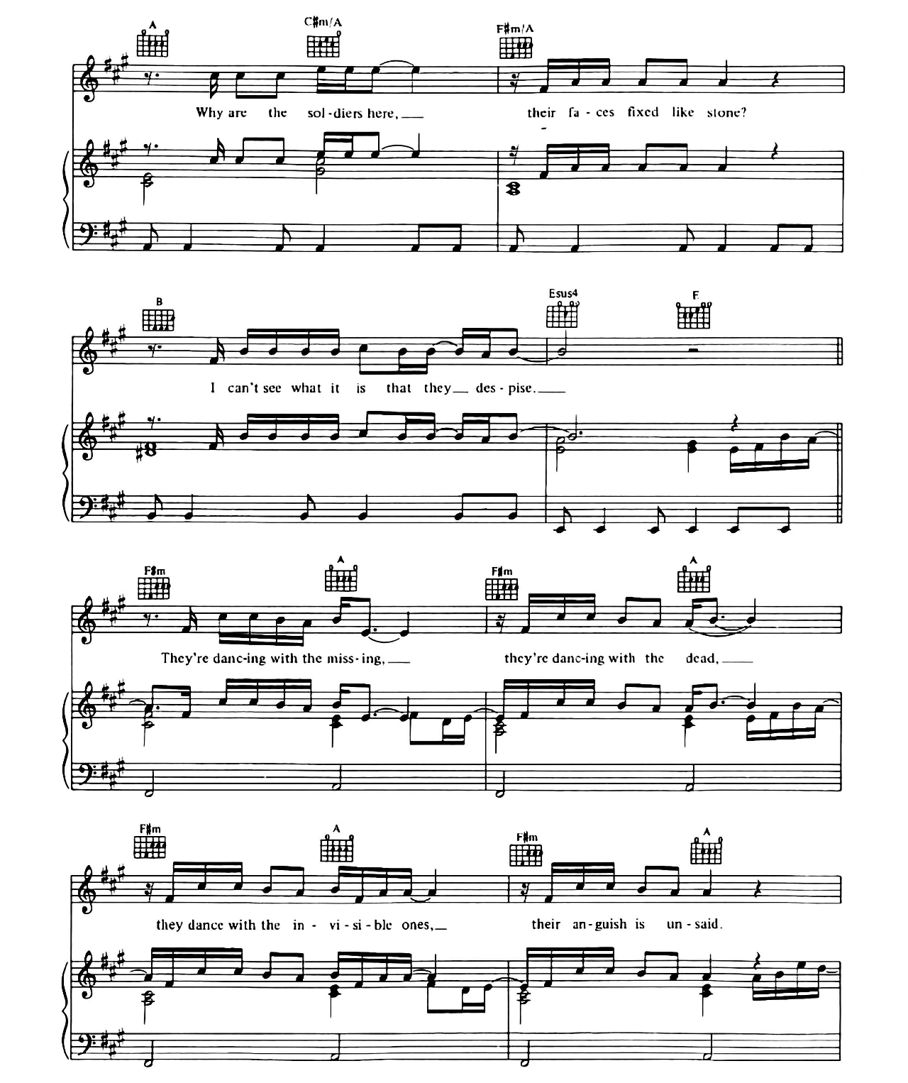 They Dance Alone sheet music 2