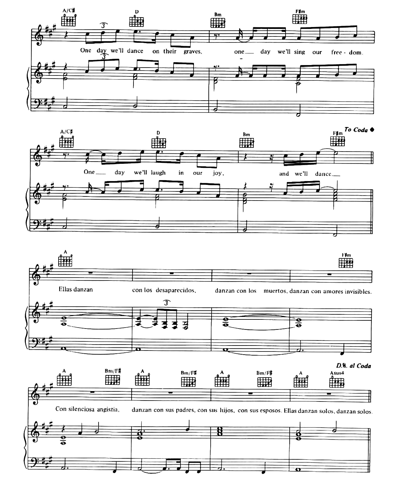 They Dance Alone sheet music 4