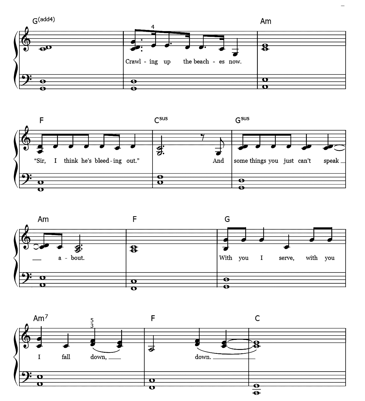 Epiphany sheet music 2