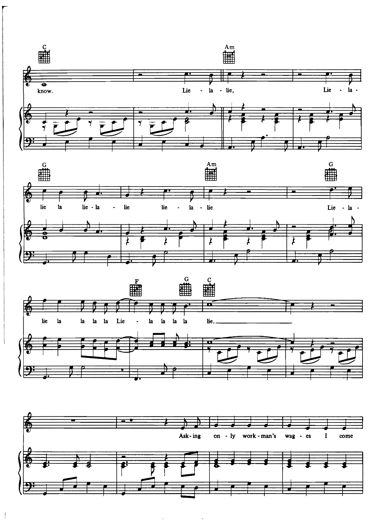 The Boxer sheet music 4