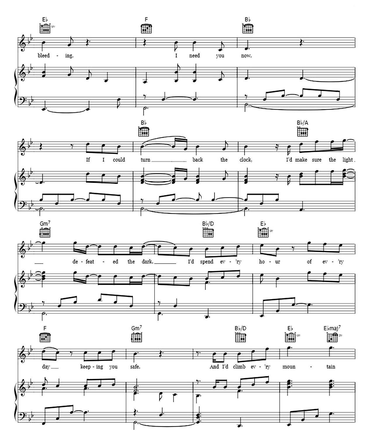 You Are The Reason sheet music 4