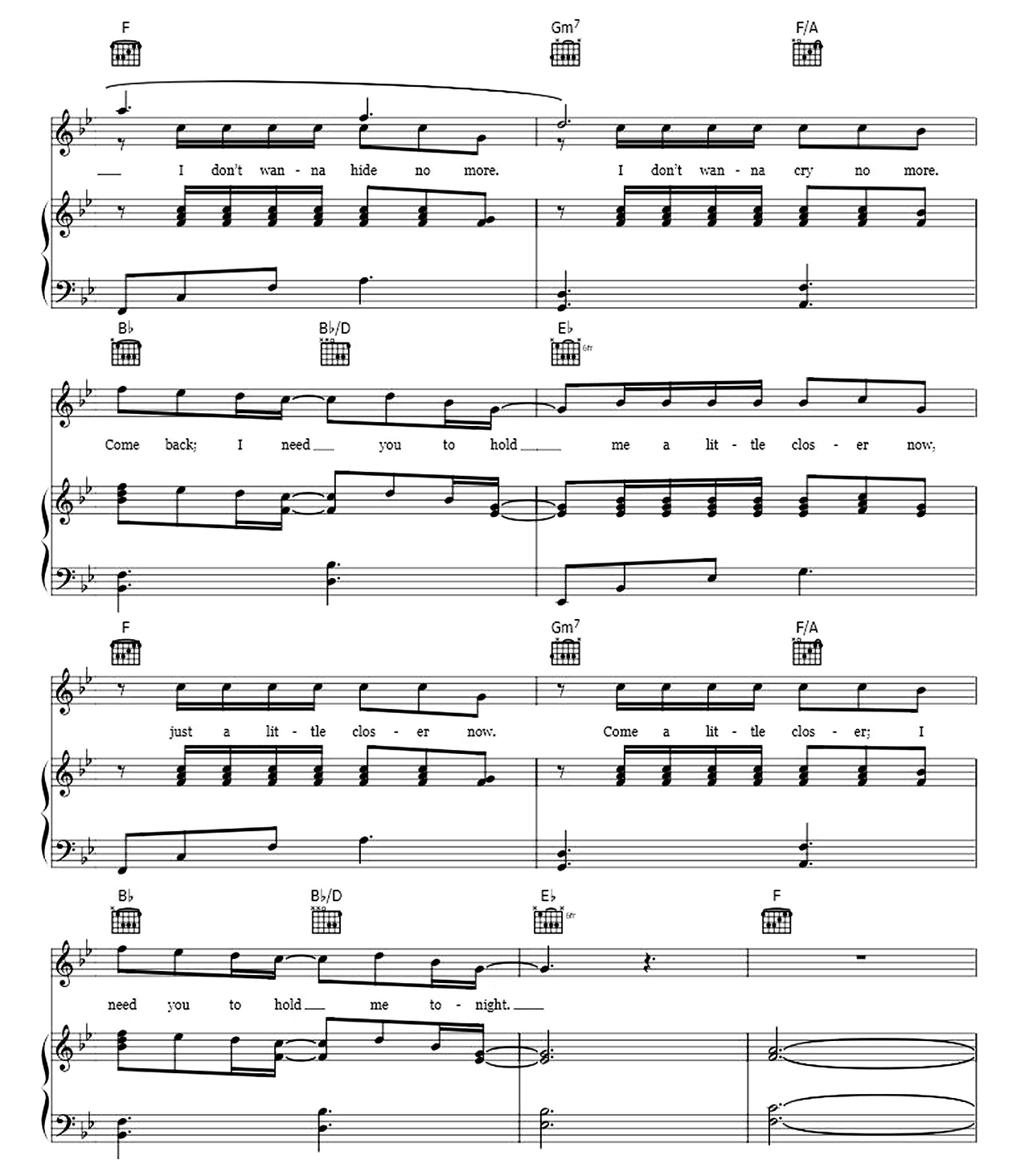 You Are The Reason sheet music 6