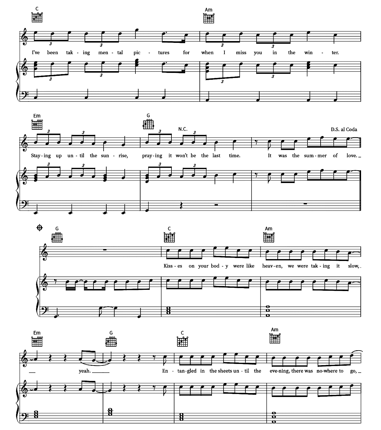 Summer Of Love sheet music 4