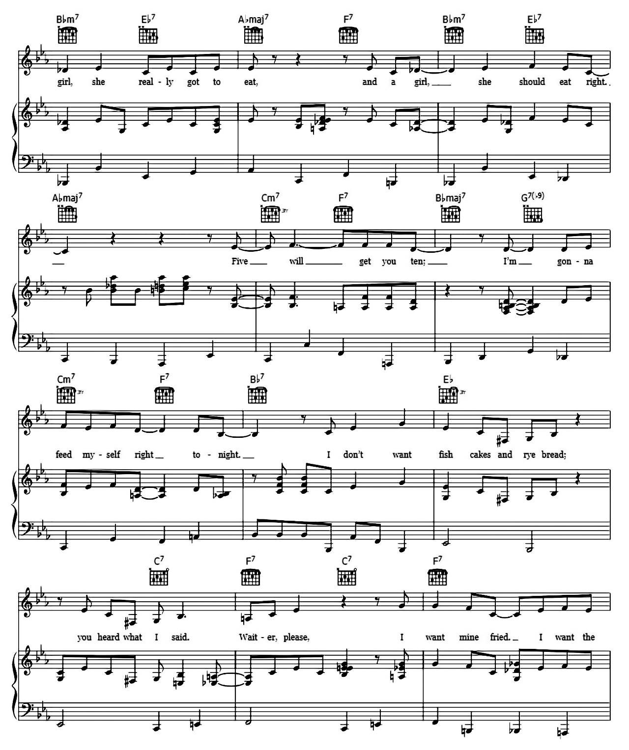 The Frim Fram Sauce sheet music 3